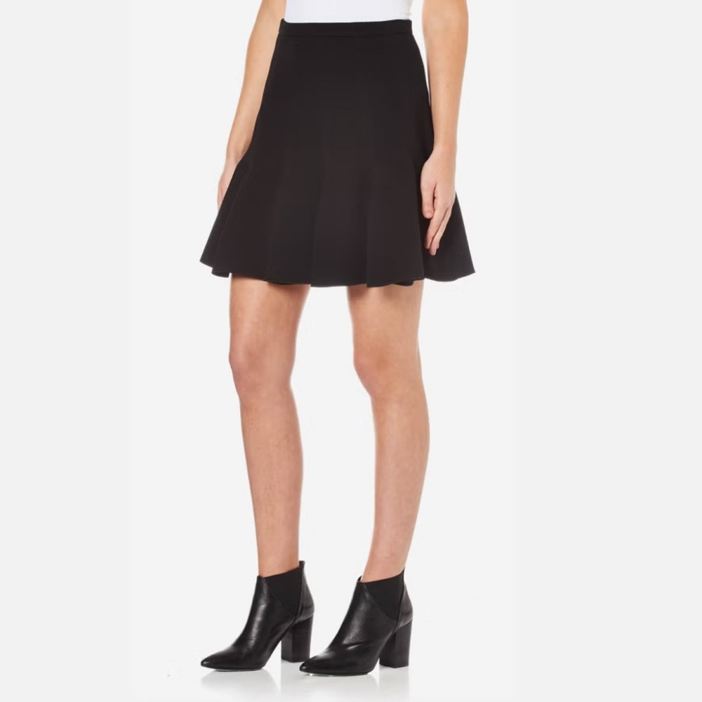 Carven Black Flared Skirt
